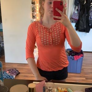 Coral long Old Navy shirt